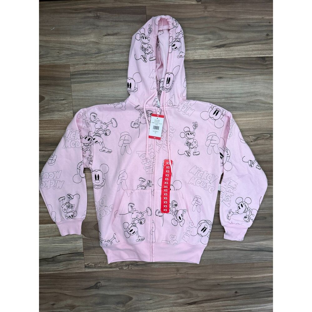Disney Mickey Mouse Pink Zip Up Hoodie